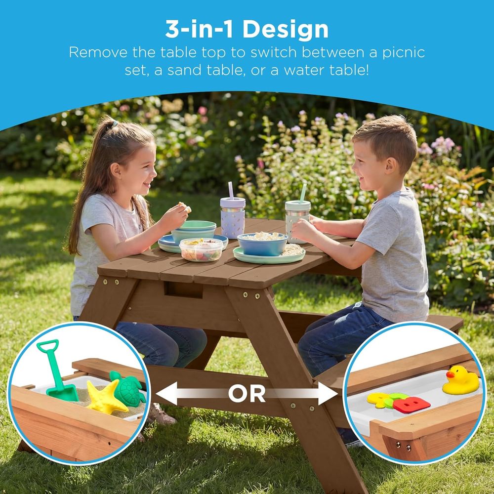 Kinder-Picknicktisch mit Sonne – Kids Outdoor Table With Umbrella Bewertung und Preis