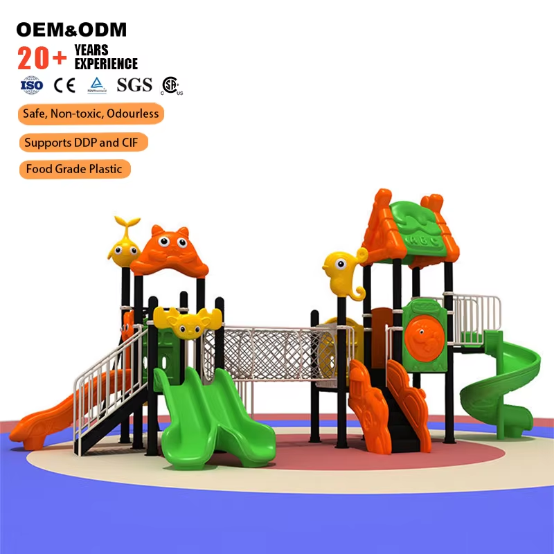 Kommerzielle Outdoor-Spielgerä – Kids Outdoor Slide Set Bewertung und Preis