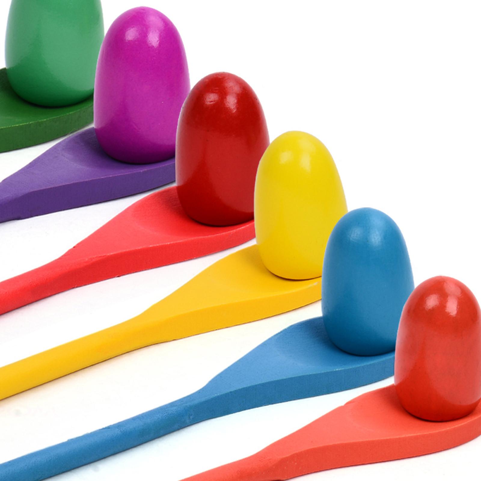 6-teiliges Eierlöffel-Rennspie – Kids Outdoor Games For Party Bewertung und Preis