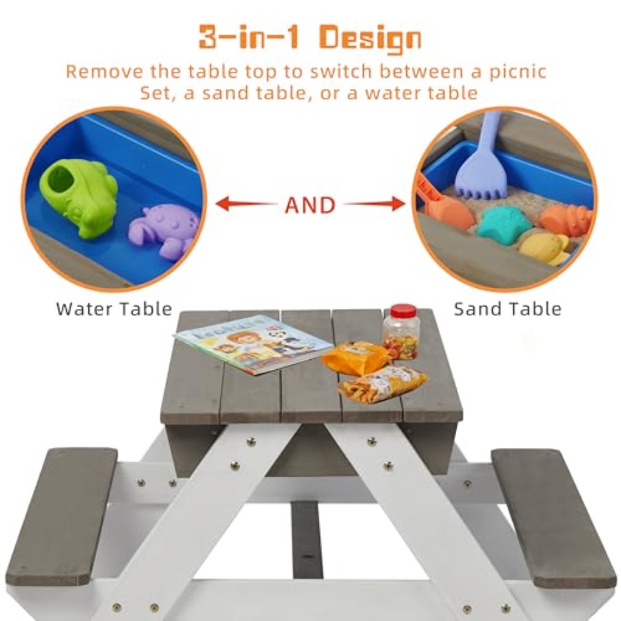 Outdoor-Picknicktisch für Kind – Kids Outdoor Table With Umbrella Bewertung und Preis