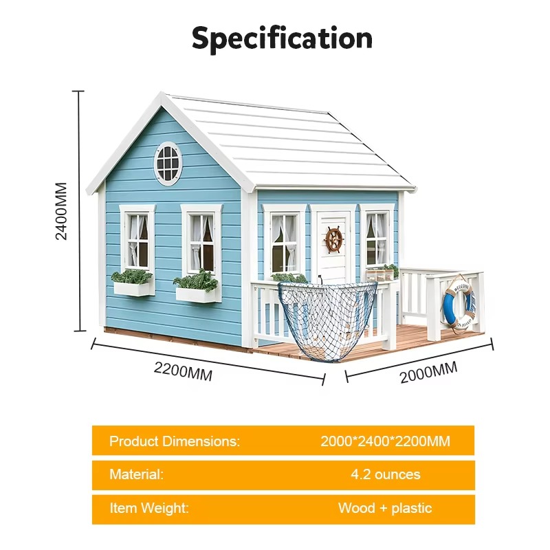 Outdoor Garten-Spielhaus für K – Kids Outdoor Wooden Playhouse Bewertung und Preis